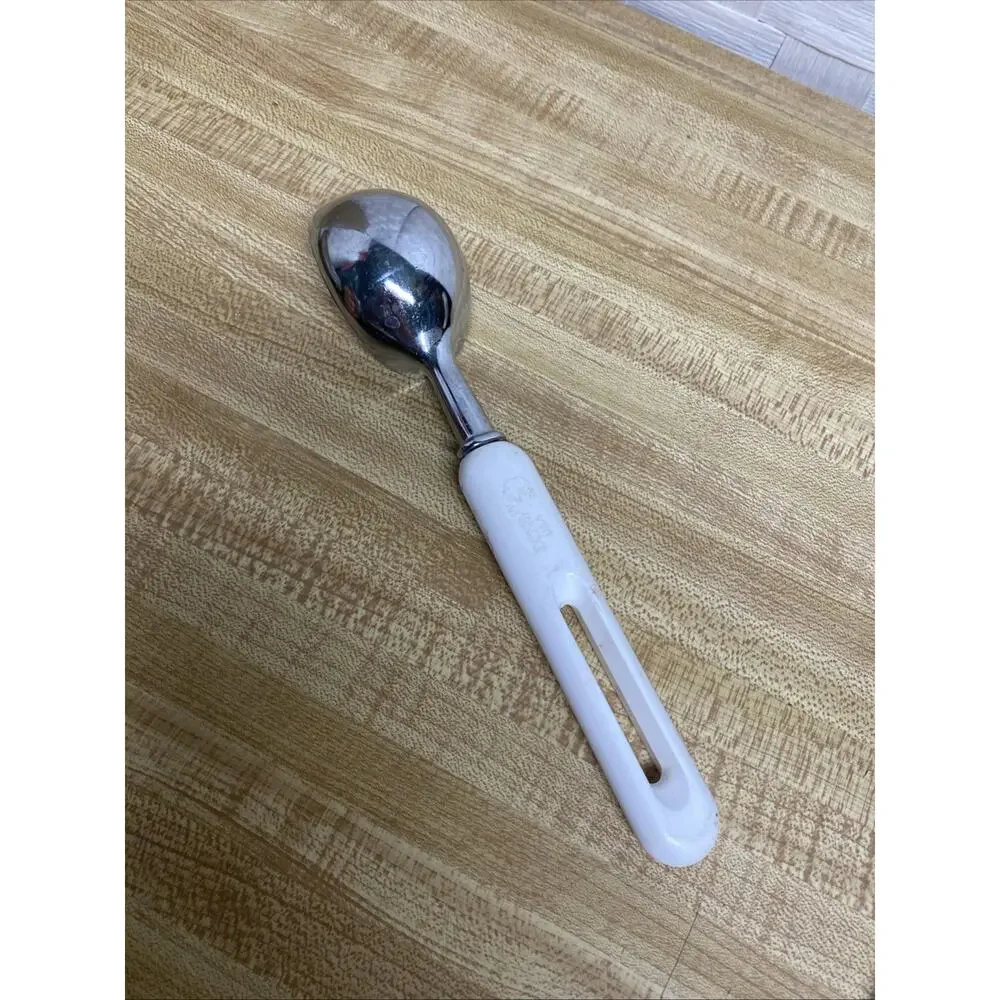 Vintage Bonny USA Ice Cream Scoop Plastic Handle Chrome Plated Kitchen Utensil